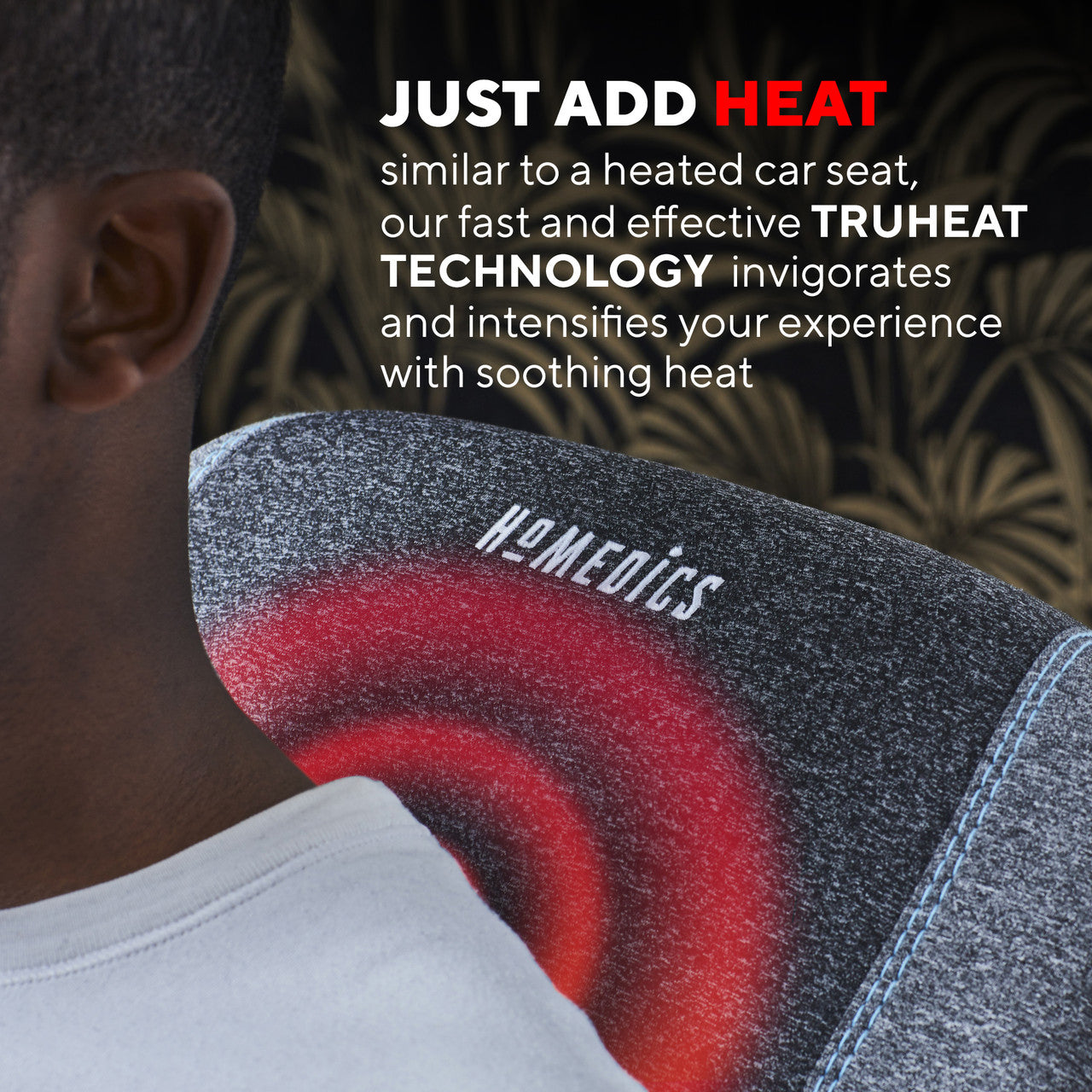 Homedics TH-SPTF2000-EU TruHeat Shiatsu Rechargeable Pillow