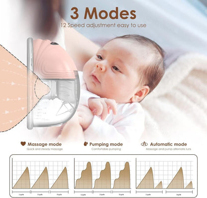 Electric breast milk pump. Quiet. Feeding Assistant S21. Hands-free mode.