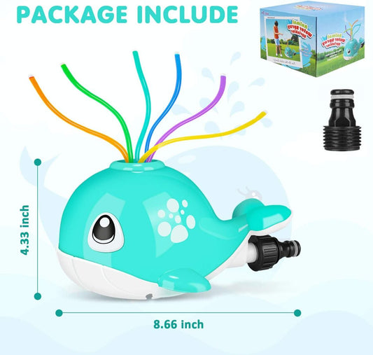 Garden interactive summer toy. Whale. Joylink Water Sprinkler. Can be connected to a water line under pressure