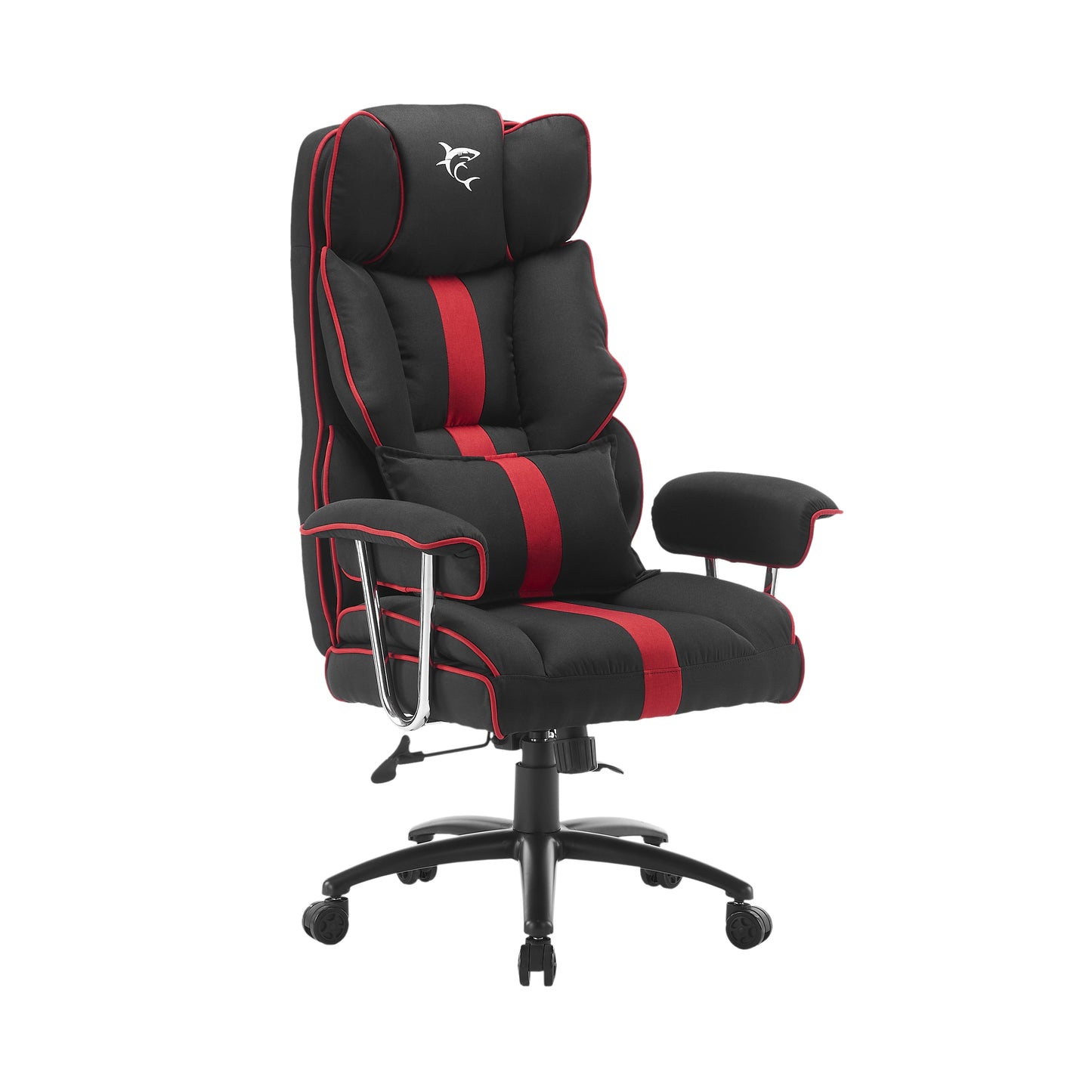 Gaming chair with fixed armrests White Shark LE MANS