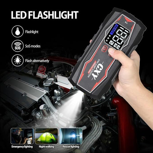 Jump Starter CXY car jump starter, portable power source. Flashlight. USB. Power Bank.