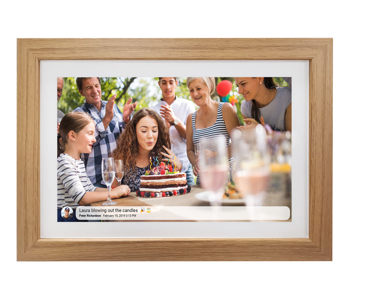 Smart Photo Frame with IPS Touch Screen, Denver PFF-1042LW MK2