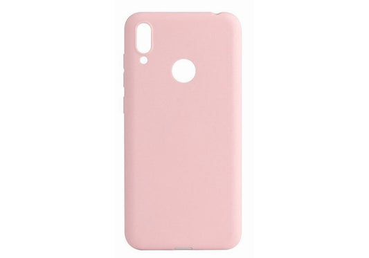 Silicone cover for Huawei Y7 2019, pink sand, Evelatus