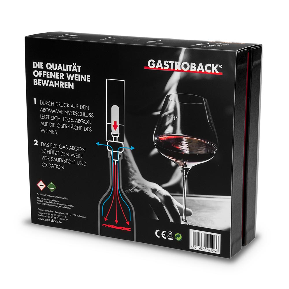 Vīna konservēšanas sistēma, Gastroback 47102 Aroma Wine Preserver