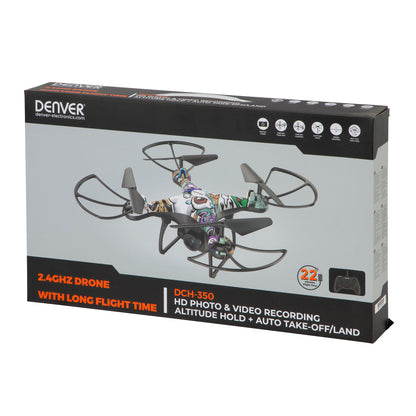 Quadcopter with 720p camera and gyroscope Denver DCH-350