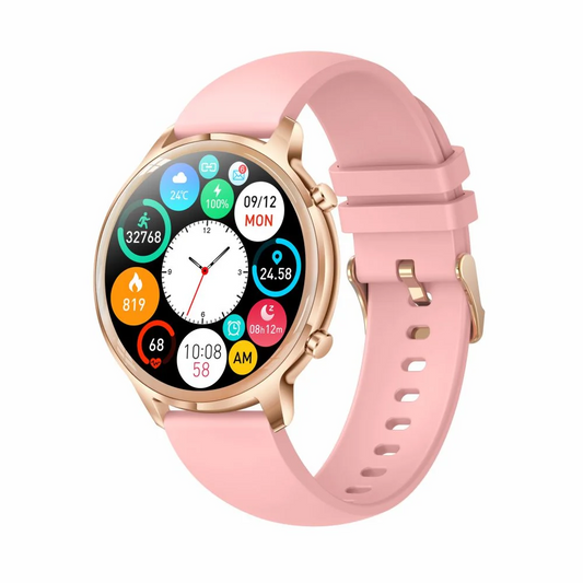 Smart watch with heart rate measurement, GPS, Manta Kelly SWU301PK pink