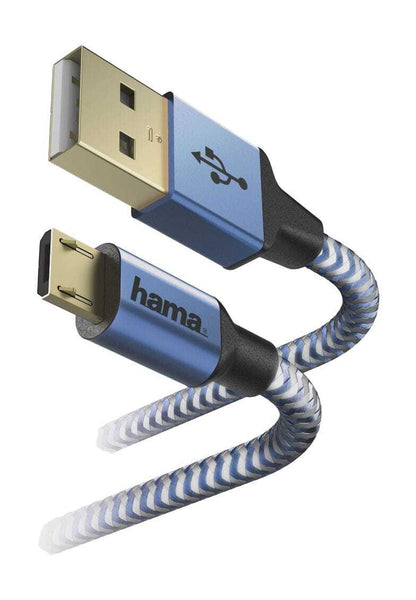 Hama 00178289 Кабель USB 1,5 м USB 2.0 USB A Micro-USB B Синий