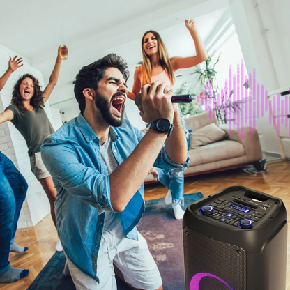 Bluetooth Skaļrunis ar Karaoke, 300W, Bluetooth 5.0, FM Radio, Manta SPK5450 Phantom