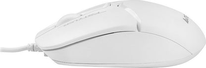 Silent optical mouse with vertical and horizontal scrolling, A4Tech FSTYLER FM12S White