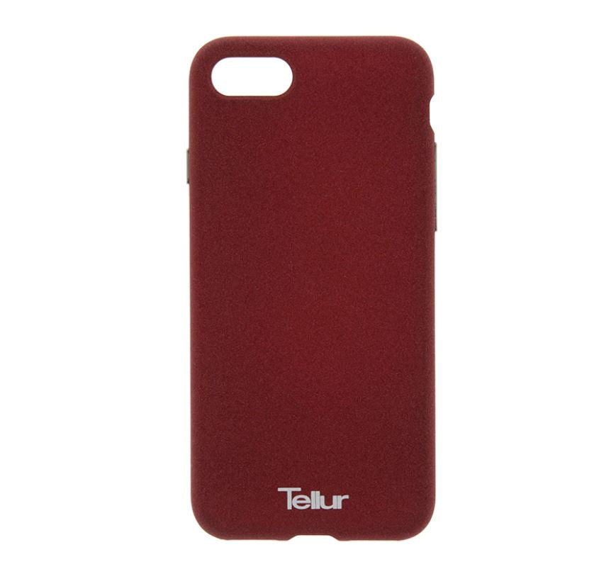 Soft case with rough surface for iPhone 7, Tellur burgundy