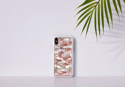 Smartphone case with polycarbonate and mother-of-pearl from iKins iPhone XS/S