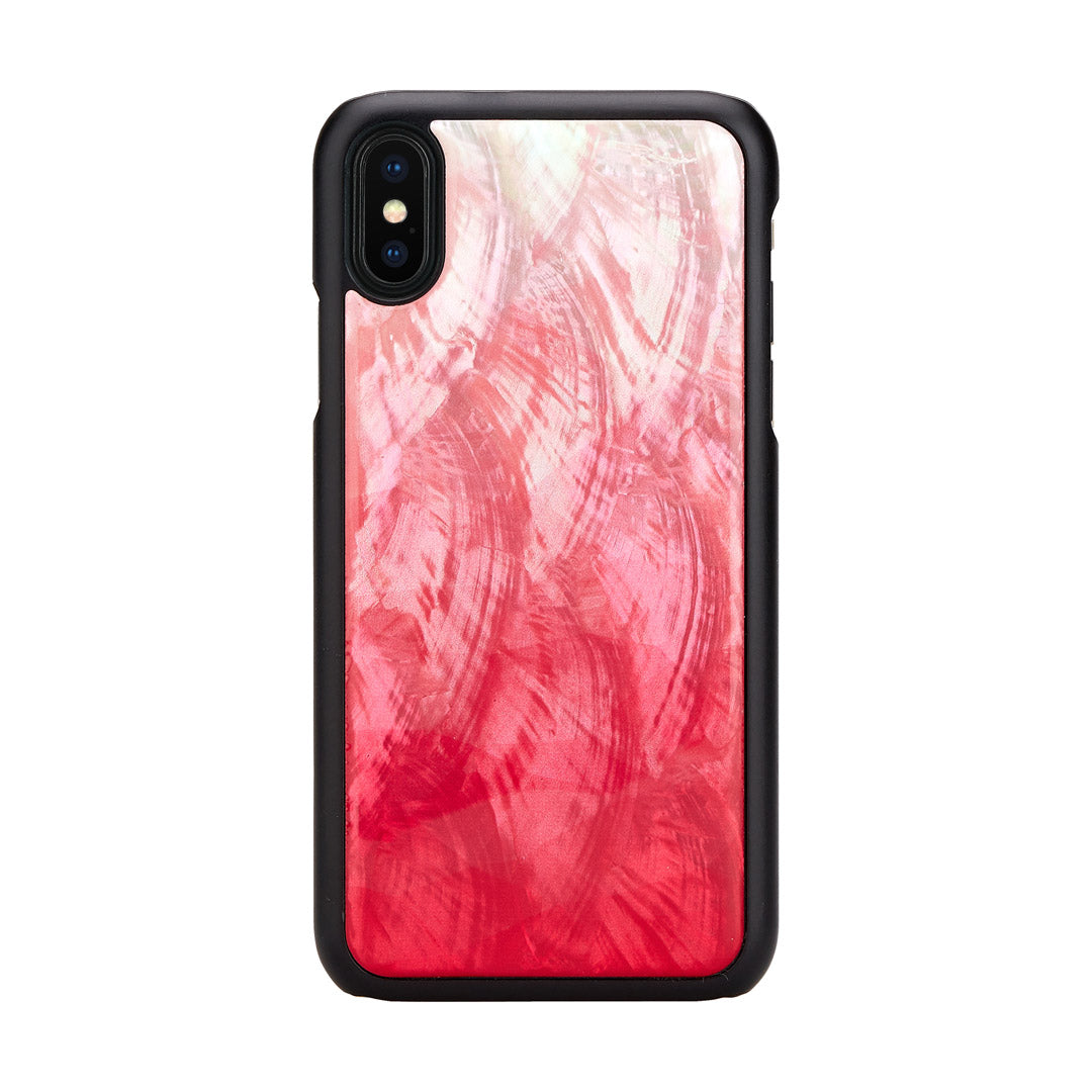 Cover for smartphone iKins mother-of-pearl-polycarbonate iPhone XS/S pink/black