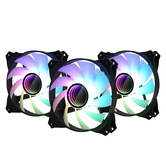 Fan for computer case. Zalman ZM-IF120 Infinity Mirror 120mm ARGB 3-Pack &amp; Controller