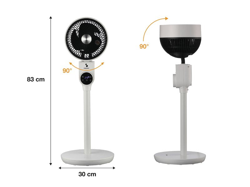 3 lāpstiņu grīdas ventilators Beper P206VEN161 ar 90° noliecamu galvu