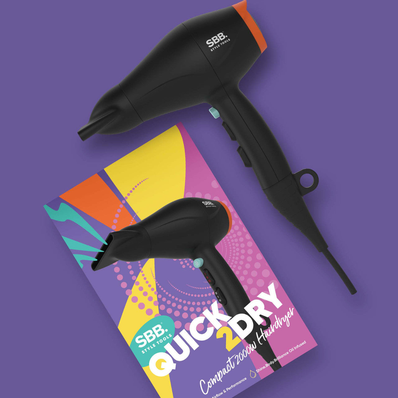 Hair dryer with 2000W power, SBB SBDR-4000-EU