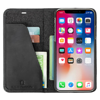 Krusell Sunne 4 Card FolioWallet Apple iPhone XS Max vintage black