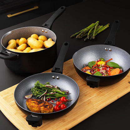 Set of pans 4 pcs. Russell Hobbs RH01840EU7 Stackable Metallic Marble