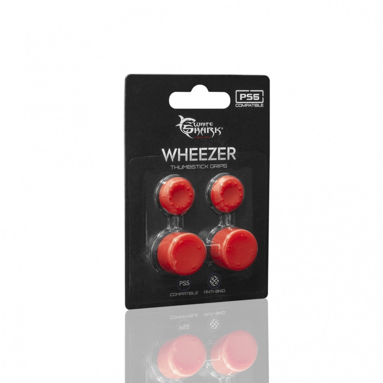 White Shark PS5-817 Wheezer Red Силиконовые накладки для большого пальца для контроллера PS5, красные