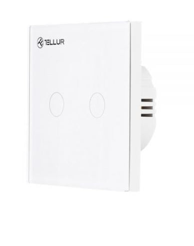 Tellur WiFi Switch, 2 Ports, 1800W - Viedais WiFi Slēdzis ar Diviem Portiem