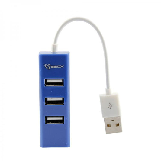 Sbox H-204 USB 4 порта USB-концентратор Blueberry Blue 