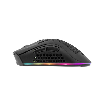 6D Optical Mouse with RGB Lighting White Shark Lionel Black