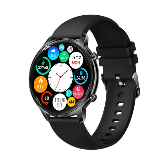 Black Smartwatch with Heart Rate Monitor - Manta Kelly SWU301BK