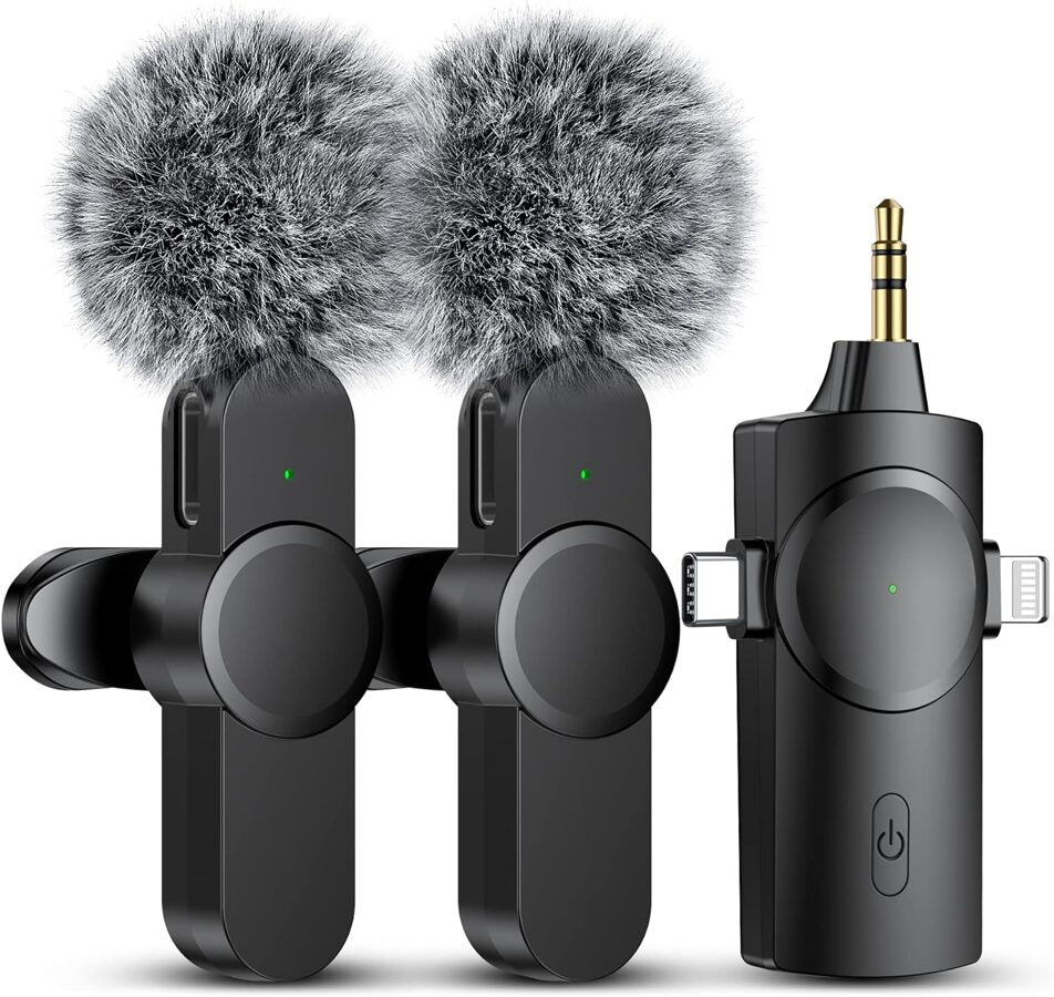 Profesionāls Bezvadu Mikrofons ar Viedajām Īpašībām. Ideāls Rīks Jūsu Audio Uzņemšanai. Wireless Microphone