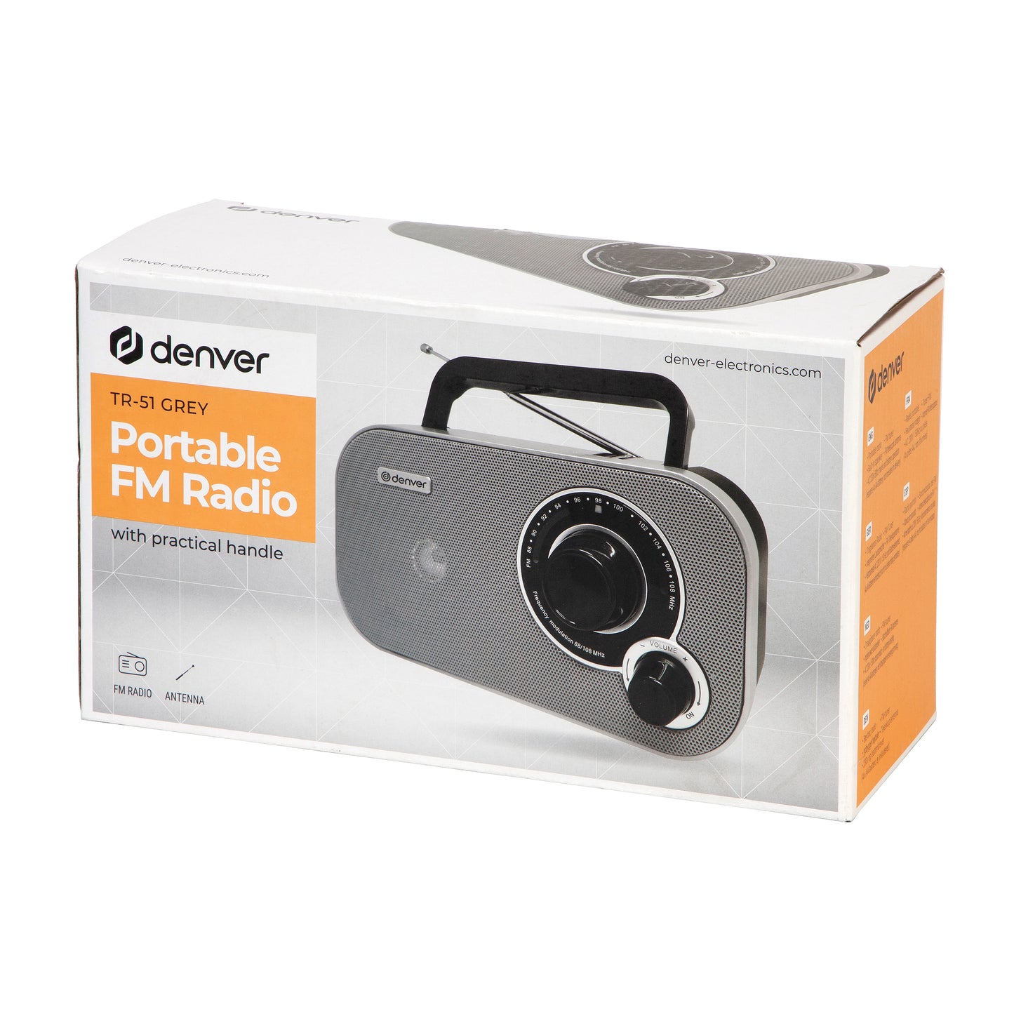 FM Radio with Analog Tuning Denver TR-51 Gray