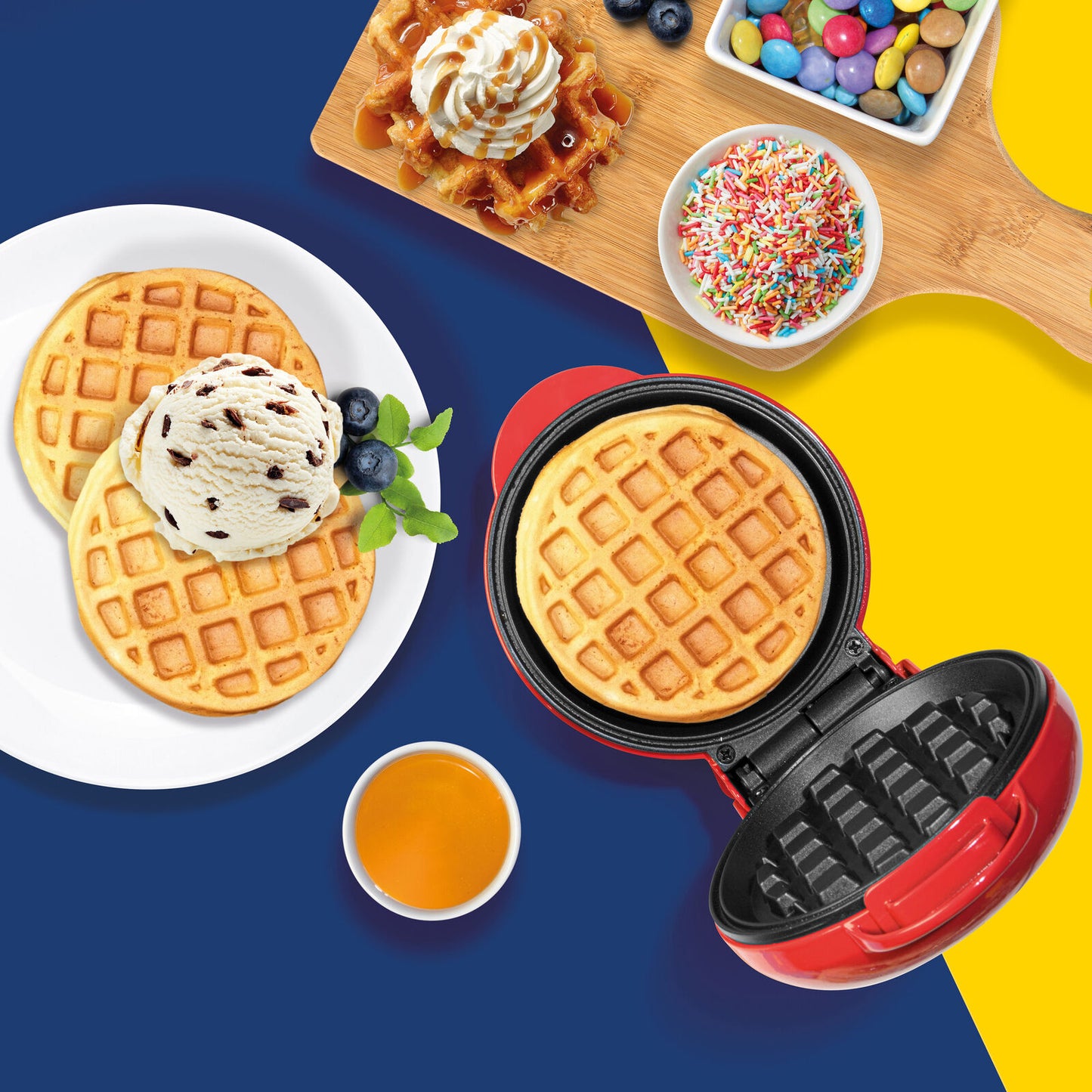 Giles & Posner EK4214GVDEEU7 Mini-Me! Waffle Maker