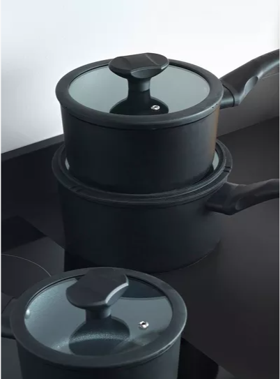 Russell Hobbs RH02131EU7 Crystaltech tall saucepan set 3pcs