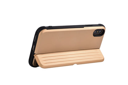 iPhone XS Max (6.5) protective cover with card slots gold - Devia H-Card Series