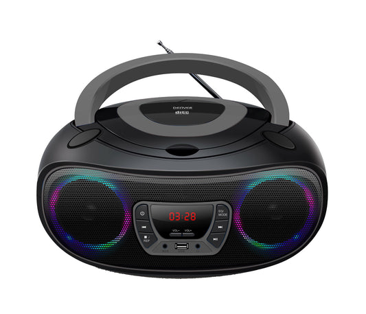 Portable CD player with Bluetooth and FM radio Denver TCL-212BT Gray