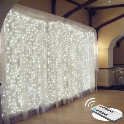 Светодиодная гирлянда для штор 300 LED HEMER Bright White