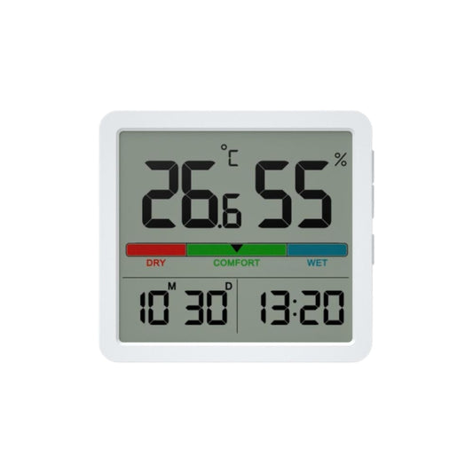 Multifunctional thermometer-hygrometer with clock - Manta MTO001W