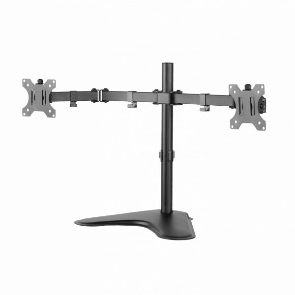 Table stand for two LCD screens, black - Sbox LCD-F024