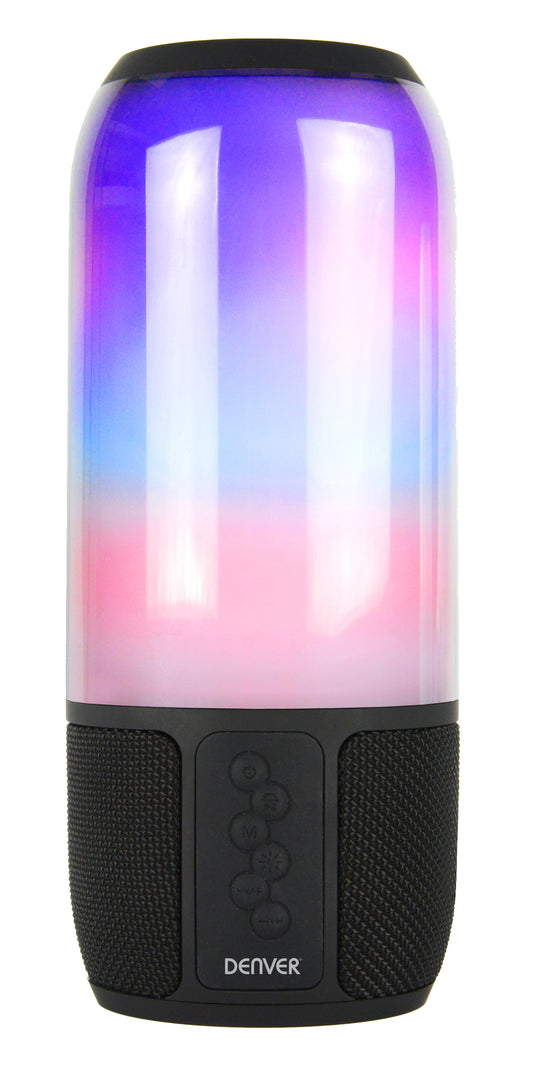 Bluetooth speaker with LED show, 1200 mAh battery - Denver BTL-324