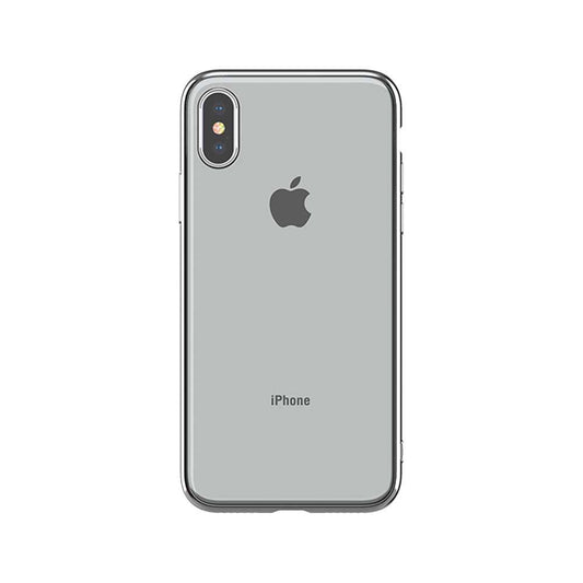 Soft impact resistant case for iPhone XS Max Devia Silver