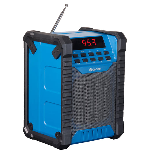 Workplace radio with Bluetooth and FM, waterproof, Denver WRB-60