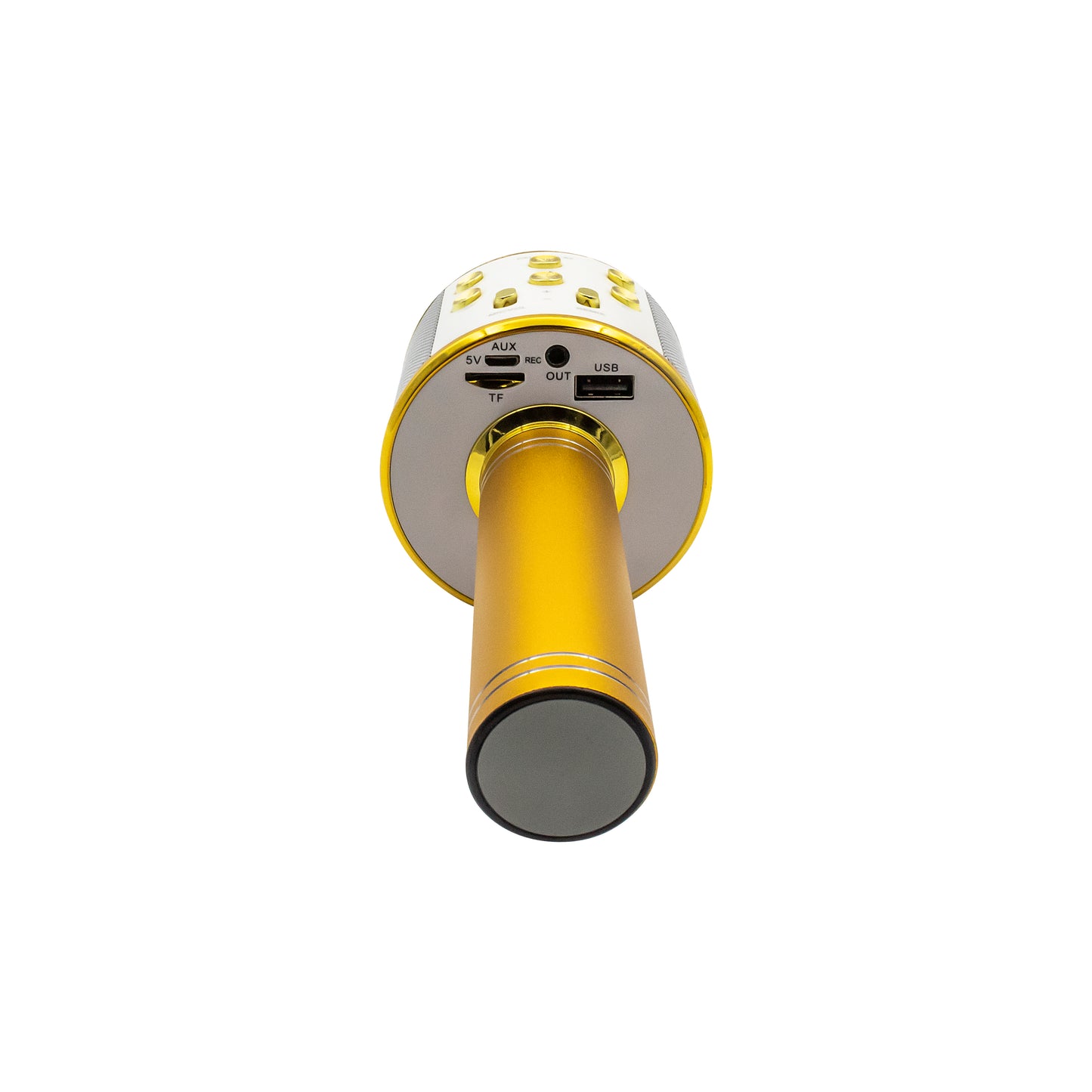 Bezvadu Bluetooth Karaoke Mikrofons ar Skaļruni, USB/SD, Denver KMS-20GMK2 Gold