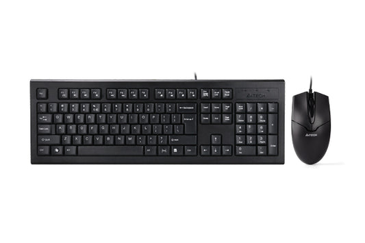 Tastatūra un pele melnā krāsā A4Tech KR-85550