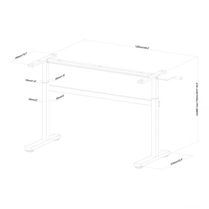 Sbox MD-220 Manual Sit-Stand Desk