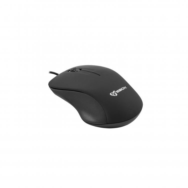 3D Optical Computer Mouse, 1000 DPI, Black, Sbox M-958B