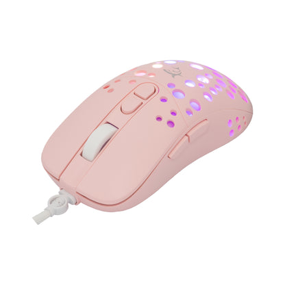 Gaming mouse with RGB lighting White Shark GM-9004 Tristan-2 Pink