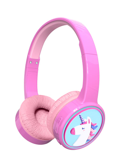 Wireless Bluetooth headphones for children, Denver BTH-106 Pink