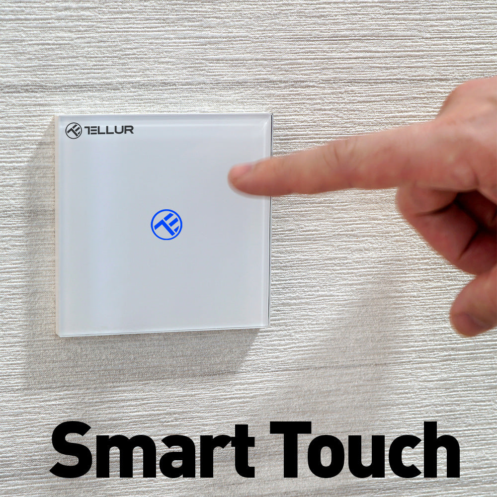 Viedais WiFi Slēdzis ar Vienu Portu. Tellur Smart WiFi Switch SS1N 1 Port 1800W 10A