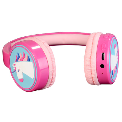 Wireless Bluetooth headphones for children, Denver BTH-106 Pink