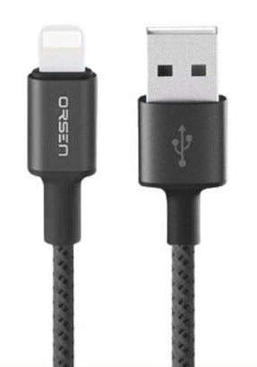 USB-кабель 2.1А 1м черный Orsen S9M