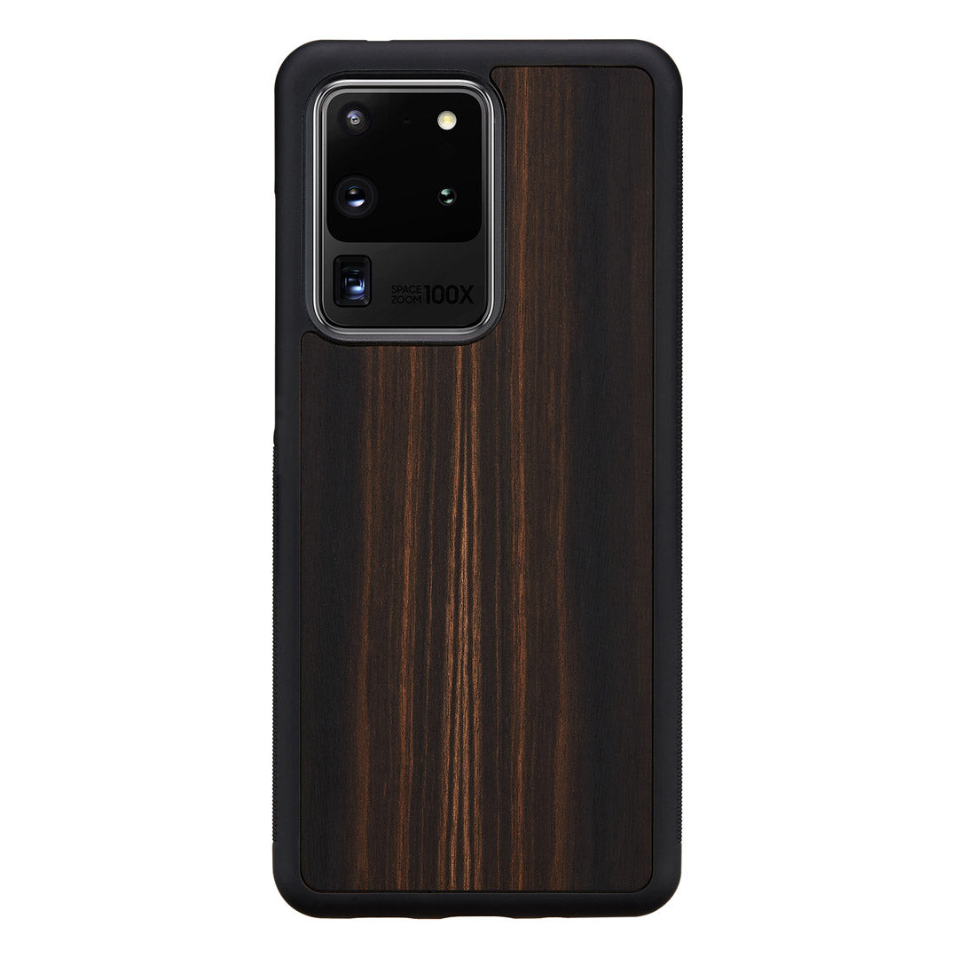 Galaxy S20 Ultra wooden cover, MAN&amp;WOOD, black