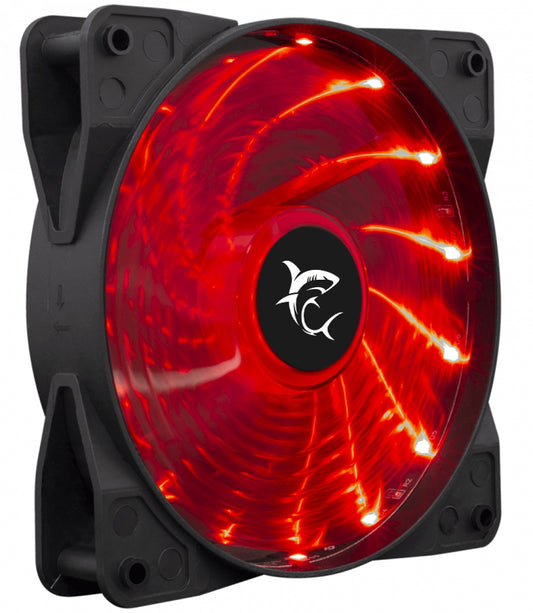 Computer fan with LED lighting, White Shark GCF-12025-3-R