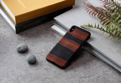 Viedtālruņa maciņš iPhone XS Max dabīgā koka MAN&WOOD